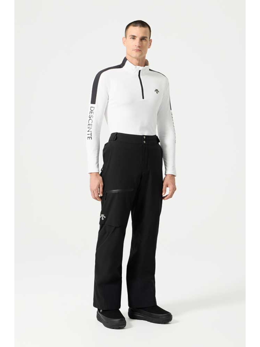 Descente Brushed Lining Pants Black - vooraanzicht Descente Brushed Lining Pants Black - vooraanzicht