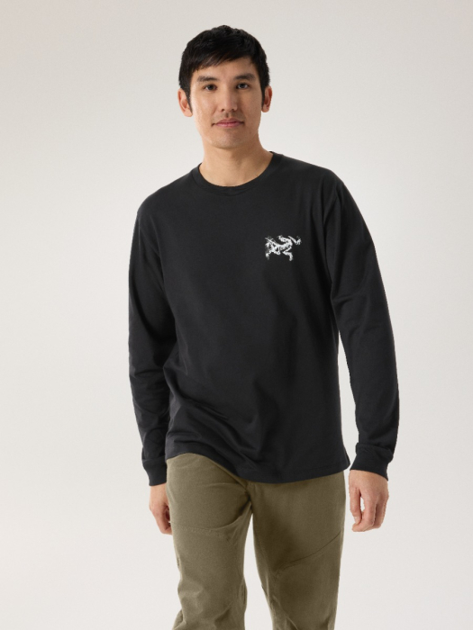 Kragg SL Cotton Bird Tile LS M Black Arctic Silk Model Kragg SL Cotton Bird Tile LS M Black Arctic Silk Model