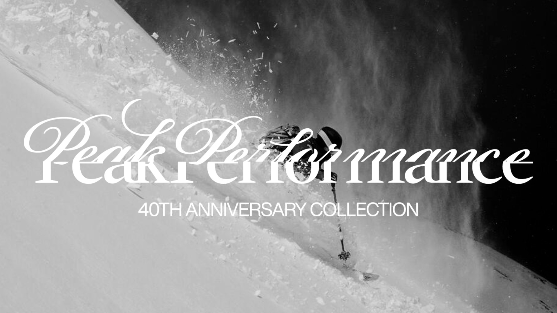 Skiløber i puddersne — Peak Performance 40th Anniversary Collection